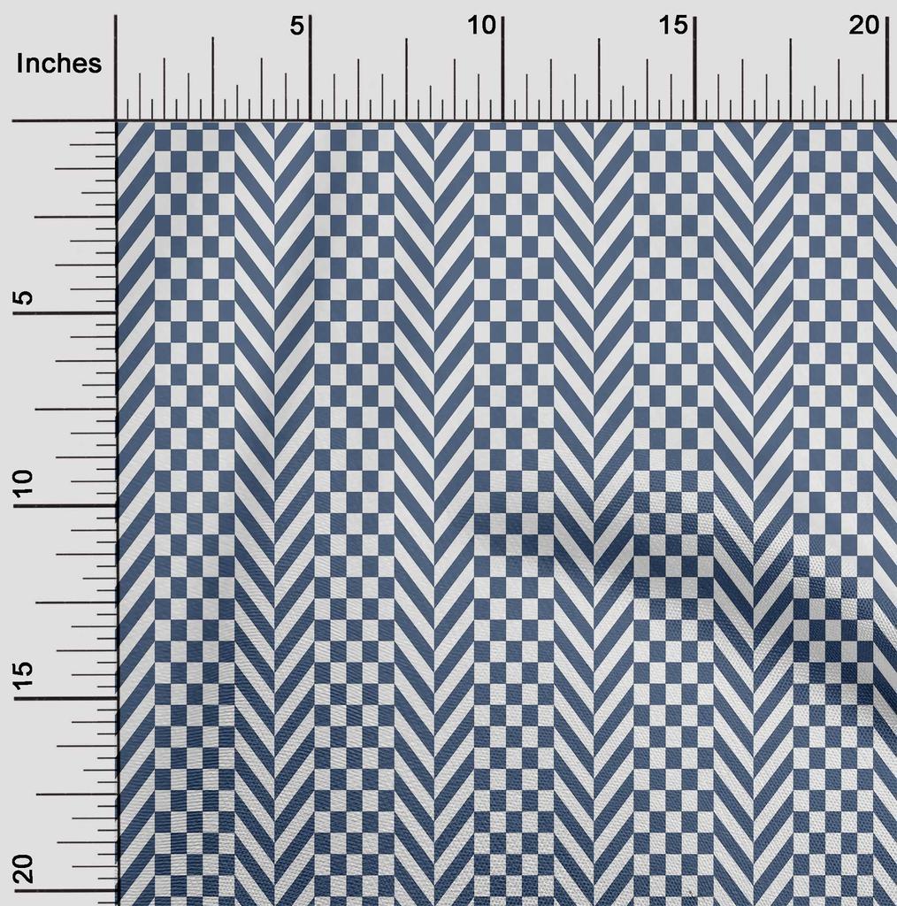 oneOone Georgette Viscose Black Fabric Check Sewing Craft Projects Fabric Prints By Yard 42 Inch