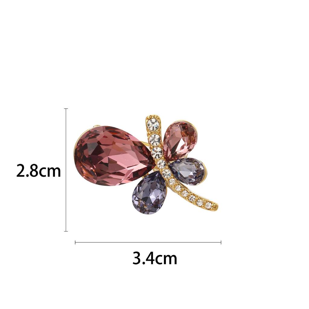 Snowflake & Butterfly Zircon Brooch with Freshwater Pearl for Women's Korean Style Suit Coat