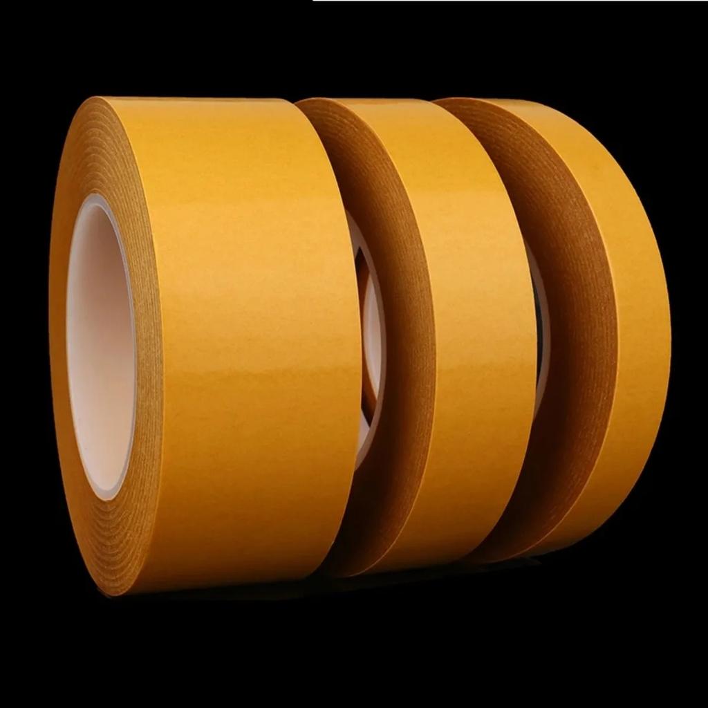 50M PET Double Sided Tape Super Sticky Heat Resistant Transparent Strong Adhesive Tape for Crafts Home Improvement Stickers