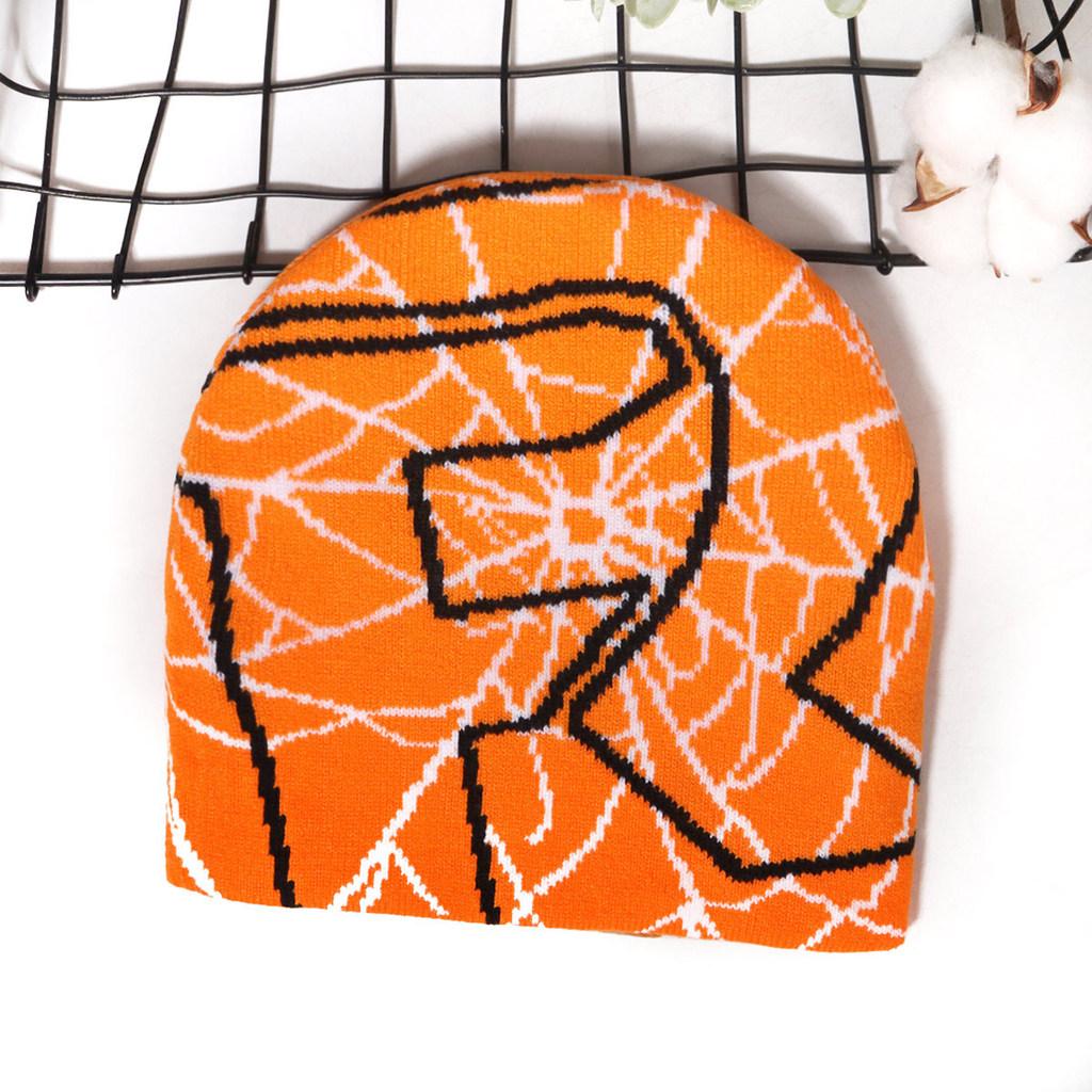 

Fashion Spider Web Pattern Neutral Casual Warm Knitted Hat For Autumn Winter And