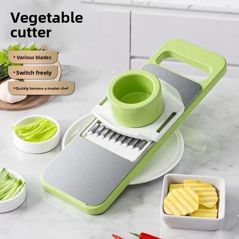 Multifunctional Grater Kitchen Vegetable Cutter Radish Shavings Home Peeler Plastic Steel Wire Slicing Machine Non-slip Fine Shreds