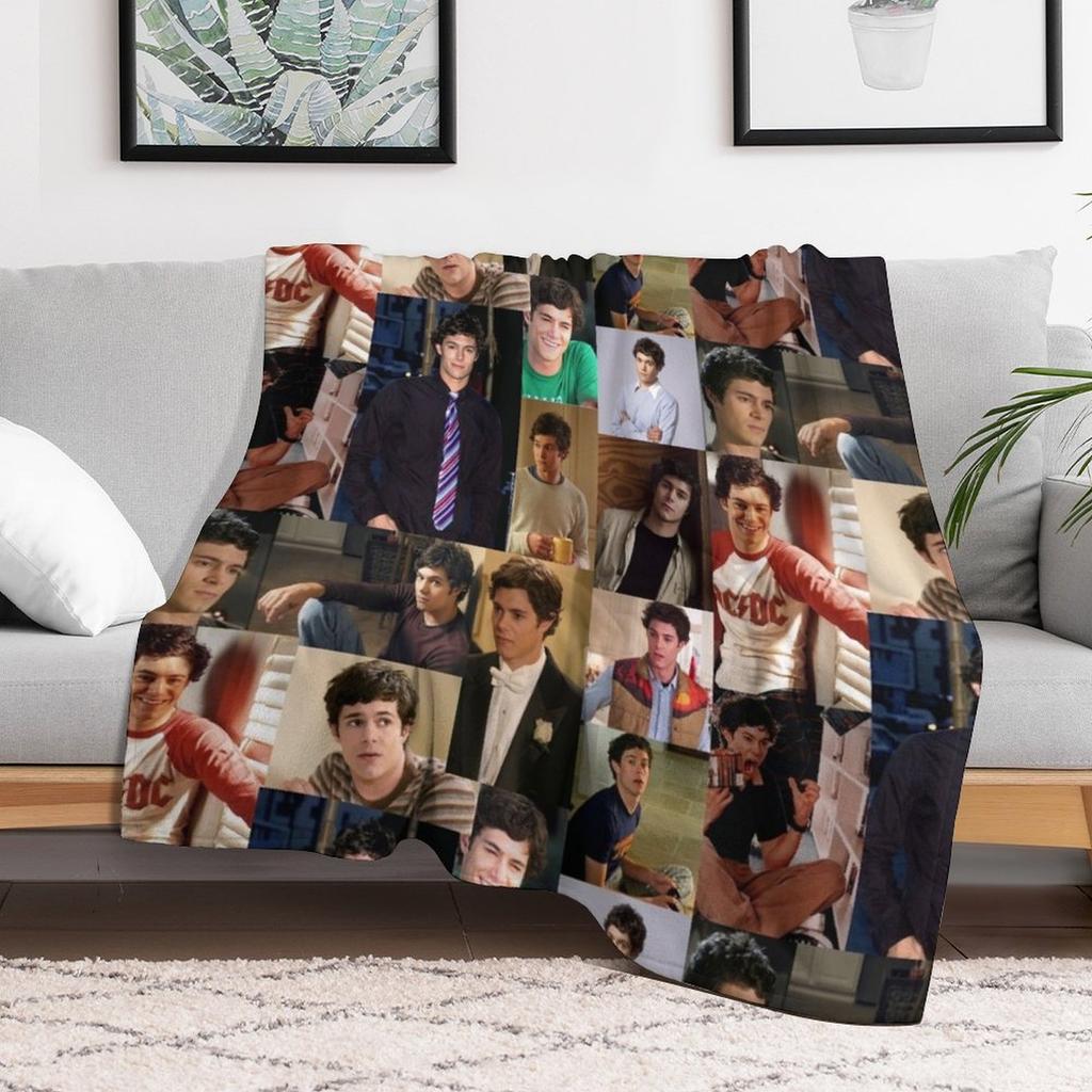 seth cohen the oc Throw Blanket Comforter For Decorative Sofa Plaid on the sofa For Baby Blankets