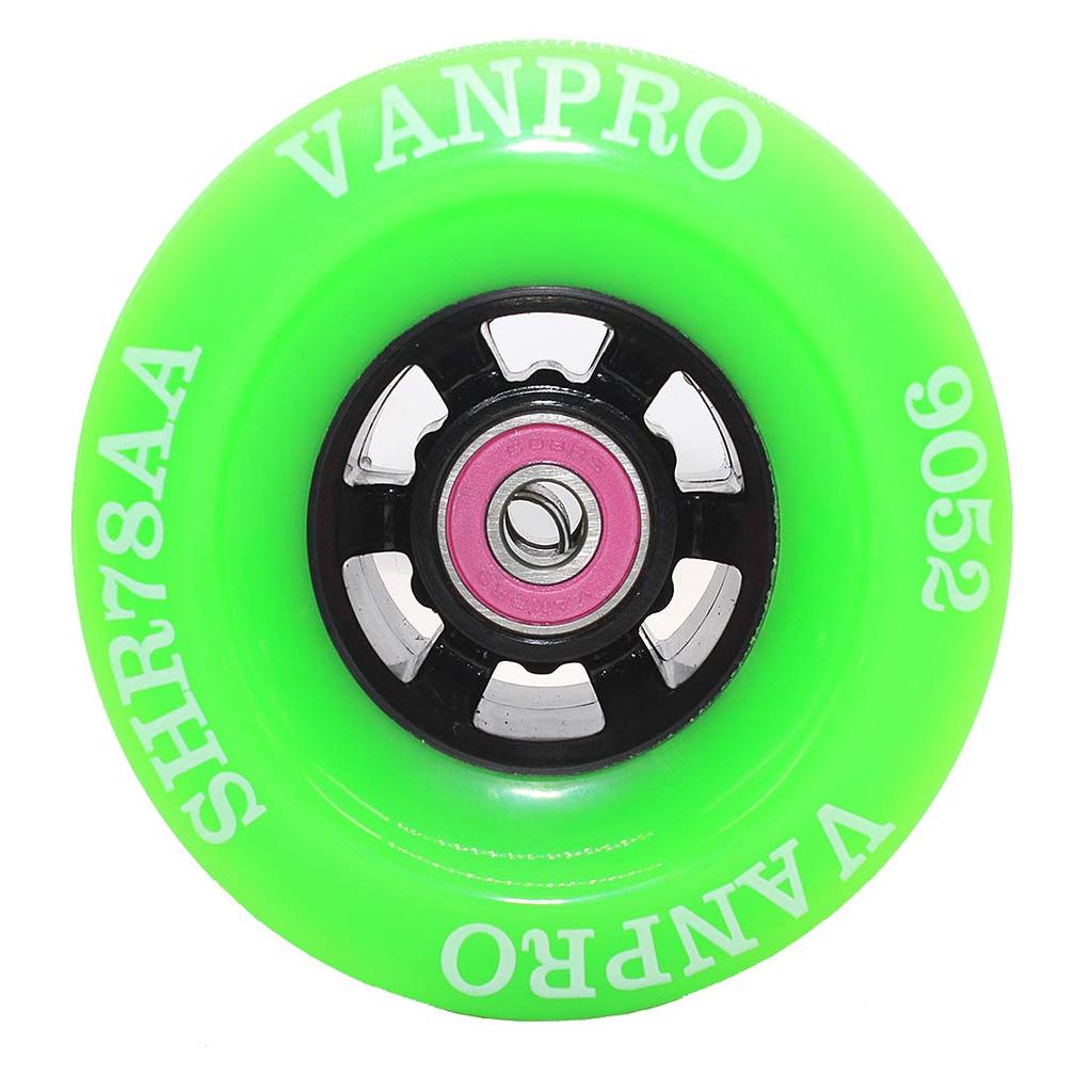 Vanpro Electric Skateboard 78AA High Elasticity Wheels, 4-Piece, 9052mm, Hardness, (Fluorescent Green)