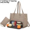 Sophisticated Pu Tote Bag With Inner Divider And Lunch Storage For Daily Commute