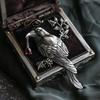 Bo Xin Yun Vintage Dark Crow Brooch: Elegant Retro Fashion Accessory