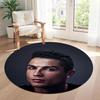 Cristiano Ronaldo Round Area Rug Perfect for Outdoor Dining Room Kitchen Bedrooms Antislip Round Carpet Anime Office Decor Perfect Gift for Women Men
