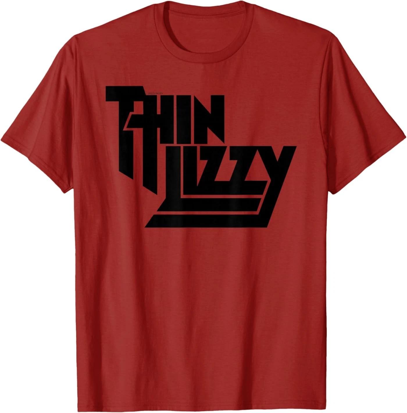 Thin Lizzy – Stacked Black Logo Unisex T-Shirt XL
