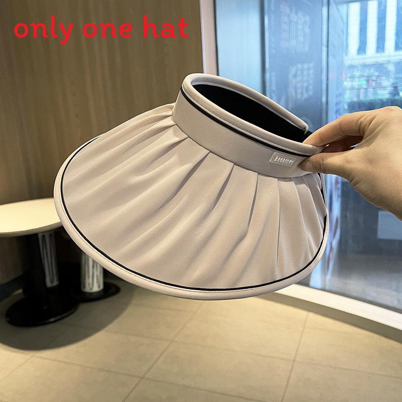 

Летняя солнцезащитная шляпа для женщин с широкими полями и дышащим материалом из ледяного шелка для защиты от солнца на открытом воздухе white