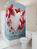 Heart Balloon Shower Curtain | Romantic and Festive Bathroom Decor