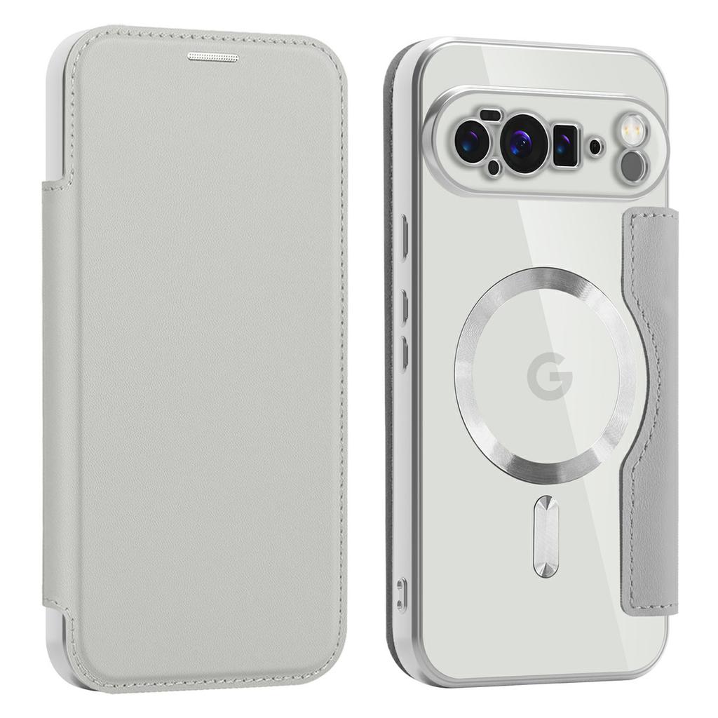 For Google Pixel 10 Pro XL Case Compatible with MagSafe RFID Blocking Card Holder Leather Phone Cover