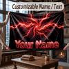 Neon Colorful Theme Throw Blanket Custom Name Text Personalized Blanket Soft Cozy Blanket for Home Sofa Bed