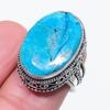 Natural Arizona Turquoise Gemstone 925 Sterling Silver Jewelry Ring Size 7 H5i13