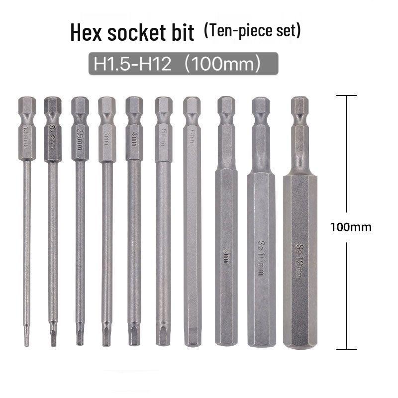 Sechskant Starke Magnetische S2 Schraubendreherbit für Handbohrmaschinen und Elektrische oder Pneumatische Schraubendreher
