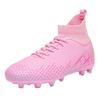 High-top football shoes fly-woven socks shoes tf broken nails artificial flat AG nails leather feet training shoes for men and women