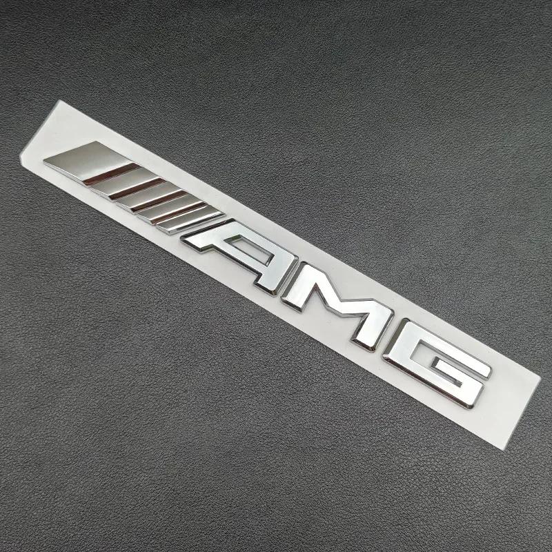 מדבקת רכב חמה 3D ABS כרום C63S אותיות לוגו V8 BITURBO תגית מדבקת כוכב אחורית לרכב תא מטען סמל AMG עבור מרצדס בנץ C63S A