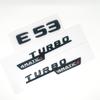 3D ABS Chrom Auto Buchstaben Logo E53 Kotflügel TURBO 4MATIC Emblem Plakette Hinten Stern AMG Aufkleber Für Mercedes Benz AMG E53 W213 W212