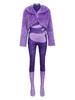 Zootopia Shakira Purple Fur Singer Stage Costume for Halloween