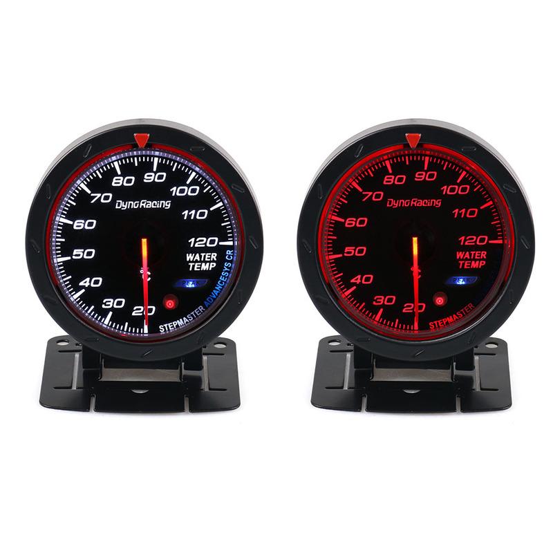 Dynoracing 60MM Indicatore della temperatura dell'acqua per auto 20-120 Celsius con adattatore sensore temperatura acqua per tubo comune 1/8NPT
