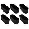 Elongated Flower Pot Box For Balcony Or Terrace Anthracite 40 Cm 6 Pcs