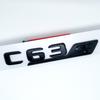 Letters Numbers Emblem C63 C63s V8Biturbo for Mercedes Benz AMG Car Fender Trunk Rear C205 S205 W205 Logo Sticker