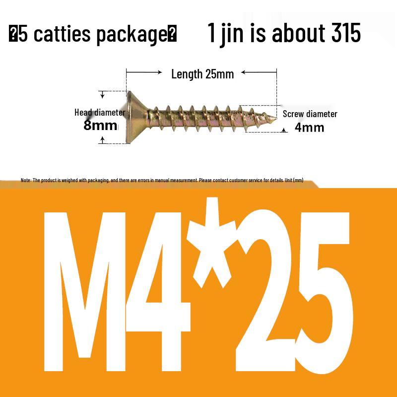 Eco-friendly Self-tapping Phillips Flat Head Screws for Fiberboard and Wall Panels