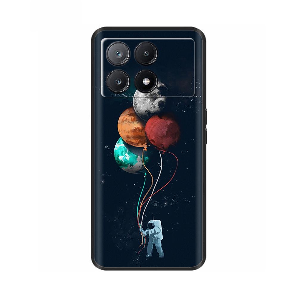 Phone Case For Poco X6 Pro Coque Cover For Poco X6 Neo Pocox6 Pro 5G Soft Black Silicone Bumper Shockproof Case Protection Shell