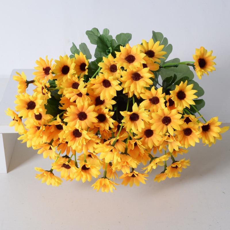 Helianthus Annuus Decor Artificial Flowers With Realistic Design For Outdoor Events And Indoor Accents