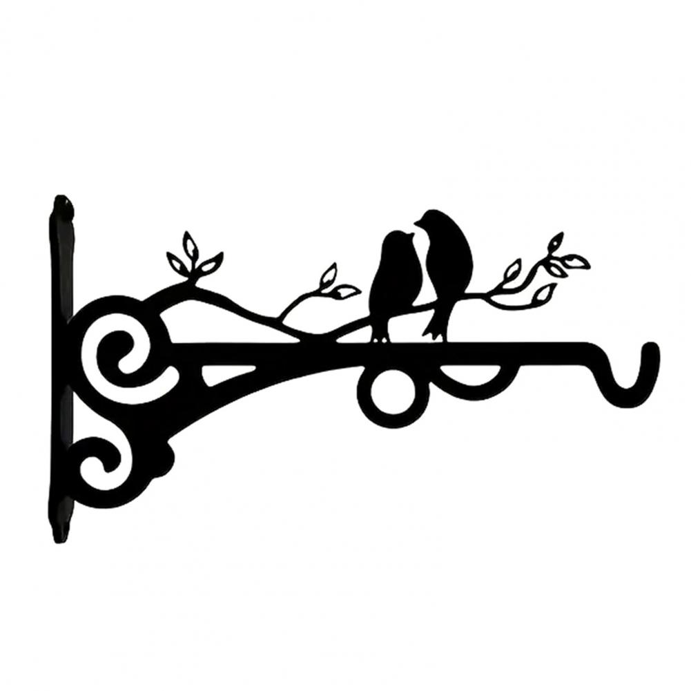 Metal Wall Hook Coated Plant Hanger Animal Silhouette Hook Anti-Rust Bracket For Hanging Plants Outdoors Bird Feeder Lanterns