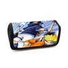 NARUTO Cartoon Pencil Box Double Layer Flip Pen Case Lightweight Stationery for Boys & Girls Ages 5-11 Kids School Daily Use