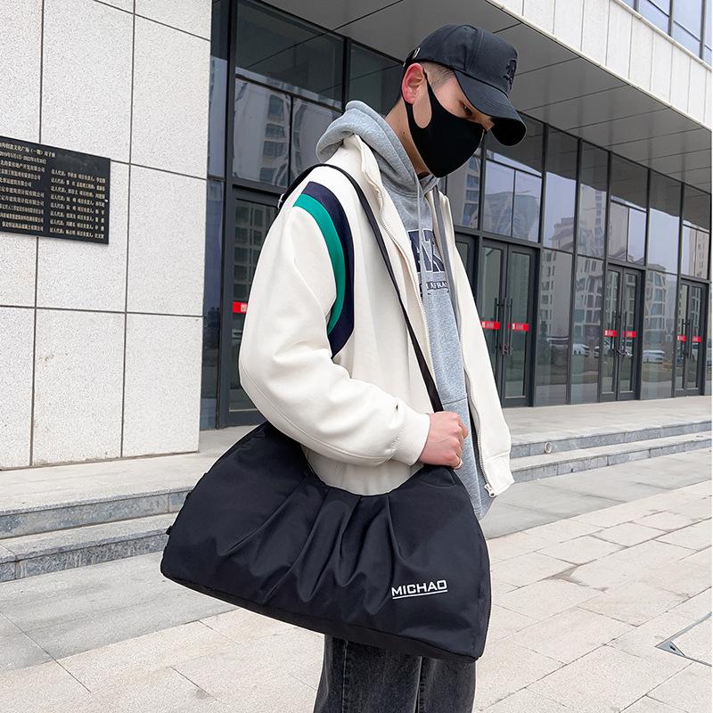 Lightweight Sports Gym Bag for Men and Women's Business Trip Short Travel Bag Portable One-shoulder Fashion Yoga Bag