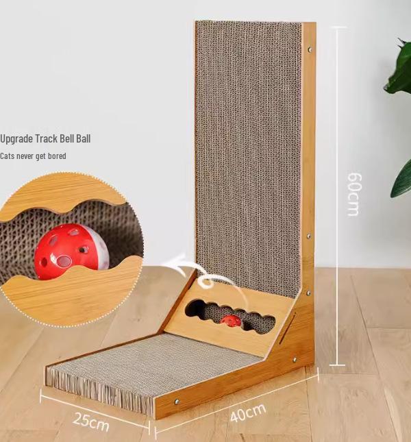 Large L-Shaped Cat Scratch Board - Durable, Non-Shedding, Scratch-Resistant Sofa Protector