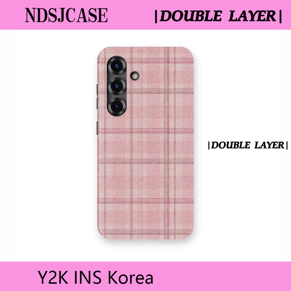 Luxury Clmj SWAG Camille Phone Case for Samsung Galaxy A56 S20 S23 S24 S25 S26 FE Plus Ultra Edge 4G 5G Double-layer Back Cover