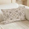 Floral & Damask Patterned Pillowcase Suitable For Sofa Bedroom Car Pillow Cover Cushion Rectangular Back Cushion
