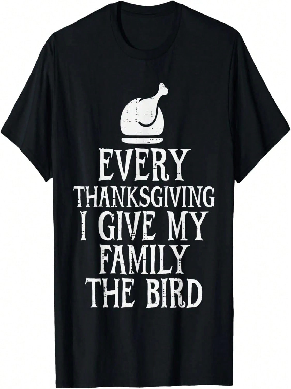 I Give My Family The Bird Funny Thanksgiving Turkey unisex T-Shirt S разноцветный
