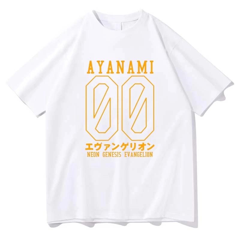 Neon Genesis Evangelion Printed T-shirt Women Men Summer Harajuku Casual Loose Fashion Streetwear Y2K Short Sleeve Tops T-shirt