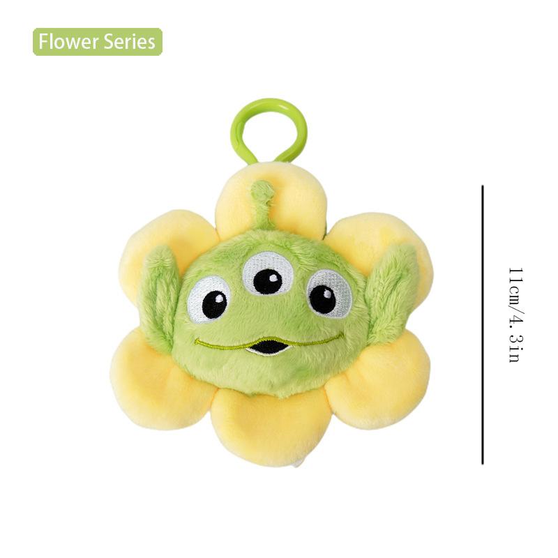 

Toy Story Alien Cute Kawaii Three Eyes Boy Plush Pendant School Bag Backpack Pendant Keychain Plush Toy Birthday Gift