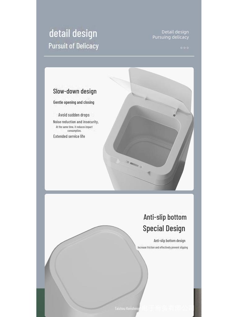 12litrový chytrý senzorový odpadkový koš: Automatické a manuální, Voděodolné, Deodorační, Sterilizace do kuchyně a toalety
