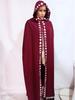Medieval Renaissance Lace Hooded Cape Cloak for Halloween COS Costume