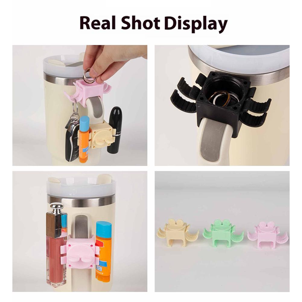 Lipstick Ring Holder Prevent Loss Chapstick Holder Multifunctional Lipstick Storage Clip for Stanley 30oz/40oz Cup Accessories