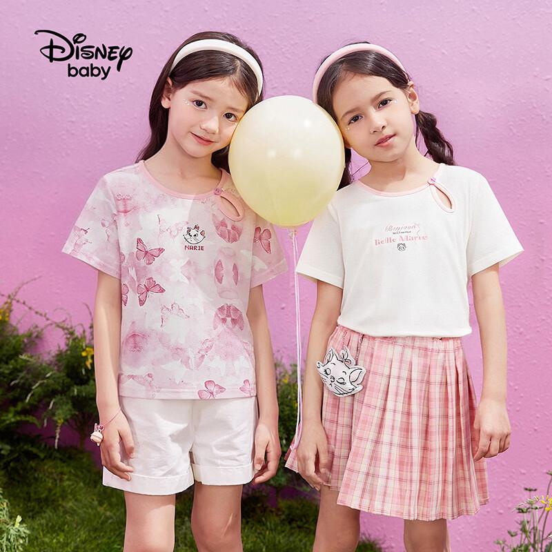 Disney Kurzarm-Baumwoll-T-Shirt für Mädchen