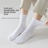 5 Pairs of Cool Bamboo Fibre Socks Men's Breathable Sweat Anti-bacterial Anti-bacterial Spring and Summer Thin Mid-calf Boneless Socks