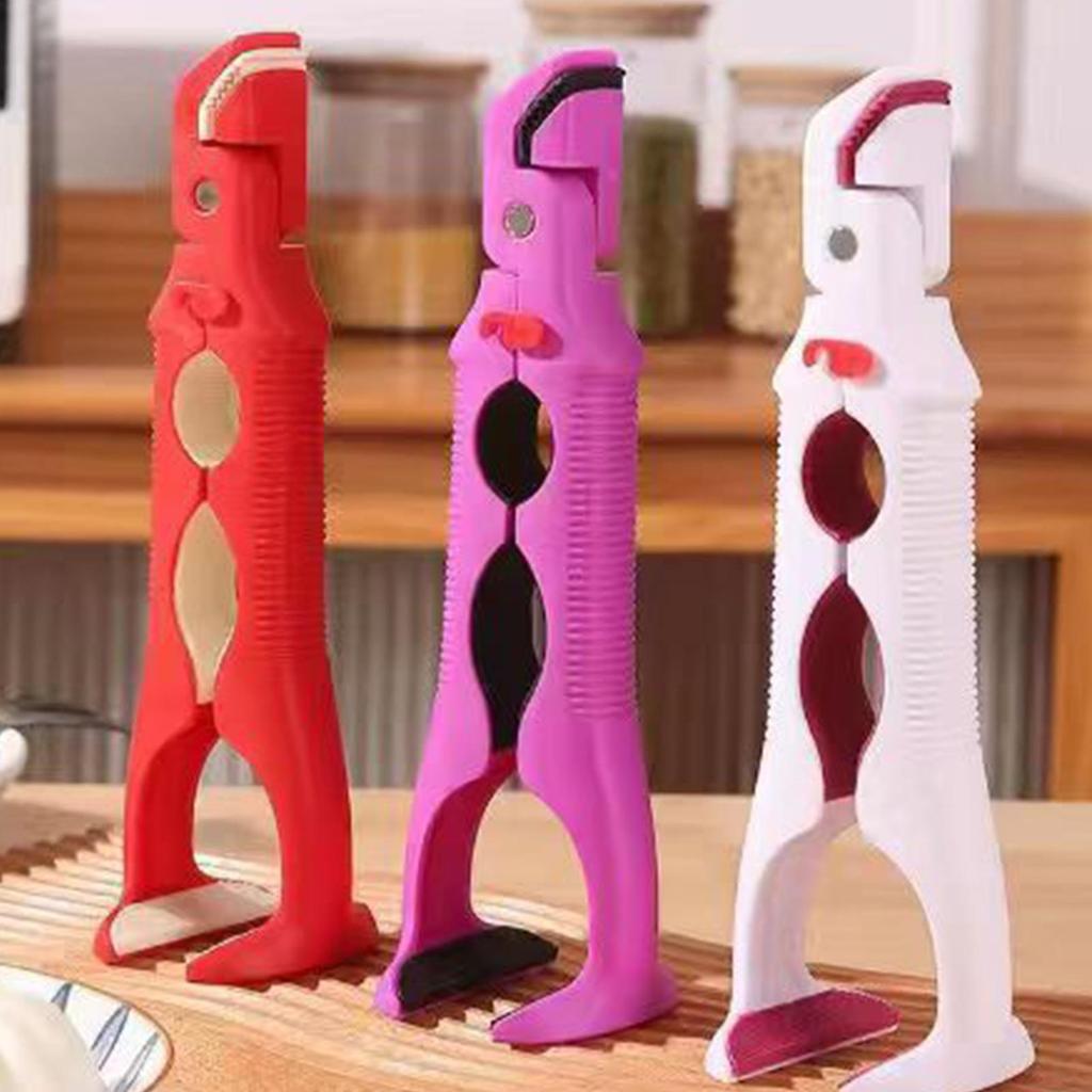 Pan Gripper Anti-Scalding Non-Slip Tongs Hot Bowl Dish Plate Gripper Holder for Microwave Oven Kitchen Stove Top Grill Baking