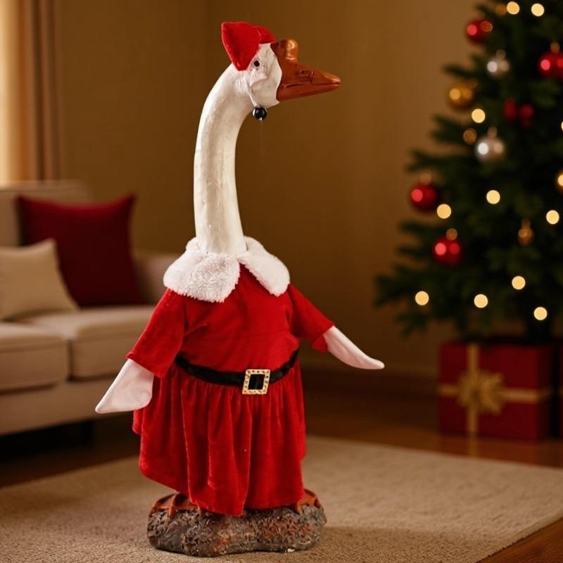 Classic Christmas Porch Goose Decoration Dress-up Shirt