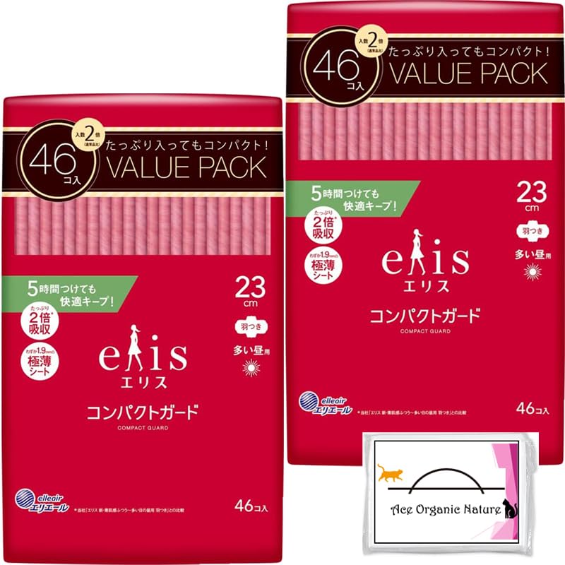 

[Bulk purchase] Eris compact guard Large daytime use 230 with wings 23cm 46 pieces x 2 pieces set (92 pieces in total) Comes with special tissue