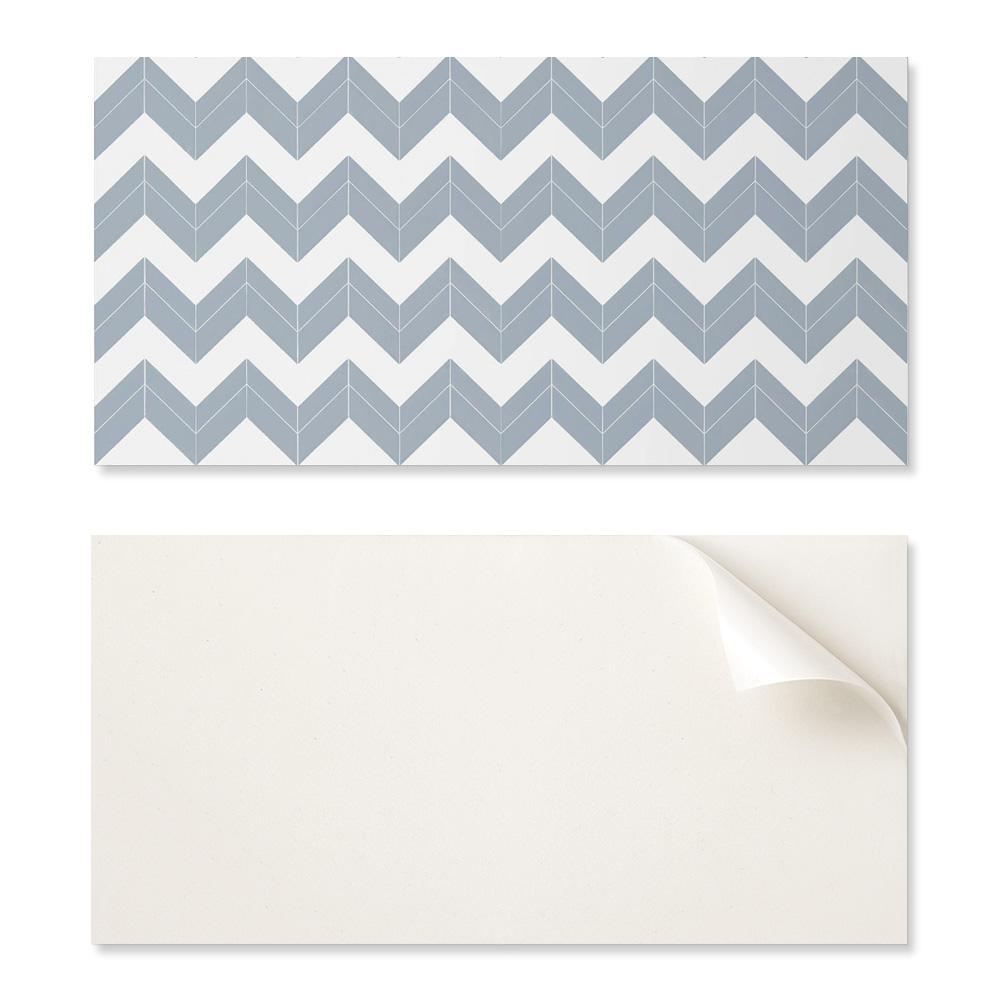 Vinyl Panel With Motif For Easy Wall Transformation 100x50 Cm Zigzag Line Pattern
