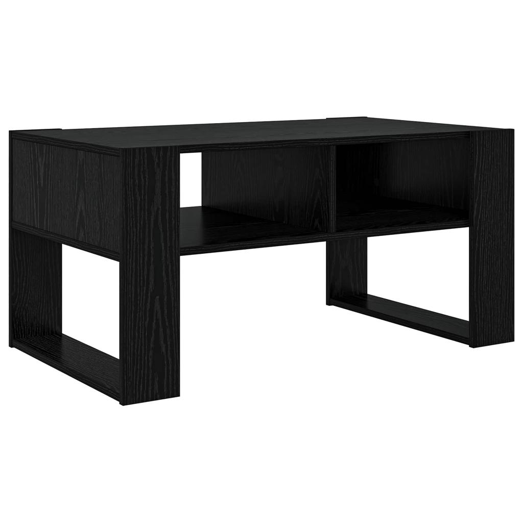Coffee Table Black Oak Look 92 X 53 X 45 Cm Engineered Wood
