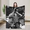 Malachi Barton Actor Tour  Blanket  Warm Soft Pattern Plush Throw Blanket For Bedroom Picnic Flannel Bedspread Bed Cover