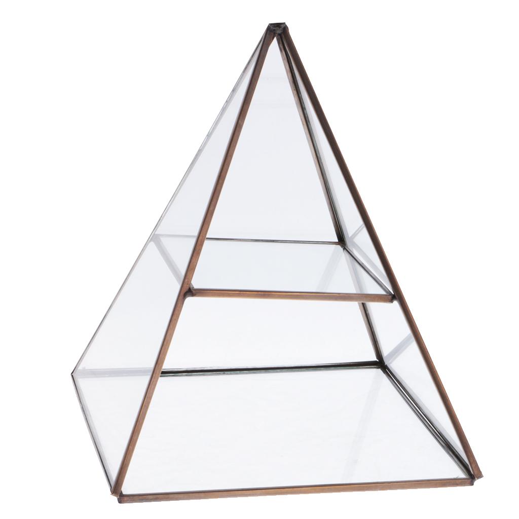 Glass Jewelry Box Golden Display Organizer Keepsake Box Case for