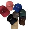 Trendy Letter Design Pink Baseball Cap For Women With Round Top And Brim Bent