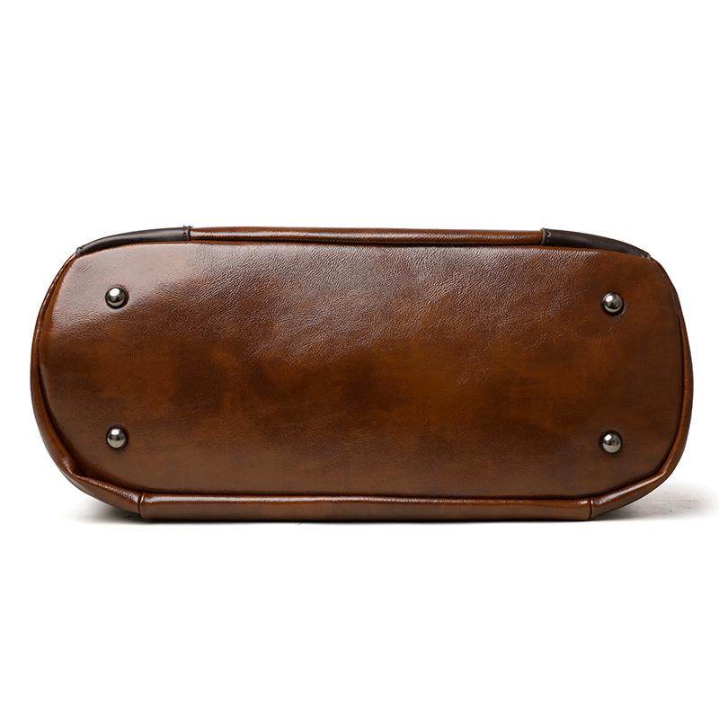 Elegante PU-Leder-Tragetasche für Damen – Schultertasche mit großem Fassungsvermögen, verstellbarem Riemen und Vintage-Design, perfekt für den täglichen Gebrauch